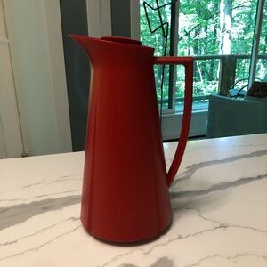 Rosendahl Copenhagen Red Modern Insulated Pitcher Carafe 1 Liter 11" Tall
